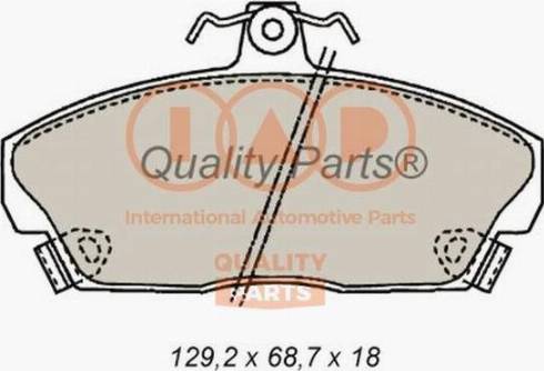 IAP QUALITY PARTS 704-14070X - Kit de plaquettes de frein, frein à disque cwaw.fr