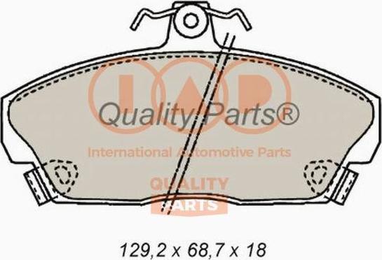 IAP QUALITY PARTS 704-14070P - Kit de plaquettes de frein, frein à disque cwaw.fr