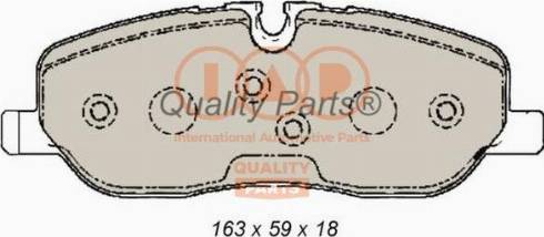 IAP QUALITY PARTS 704-14078X - Kit de plaquettes de frein, frein à disque cwaw.fr