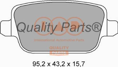 IAP QUALITY PARTS 704-14073X - Kit de plaquettes de frein, frein à disque cwaw.fr