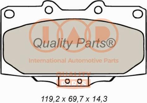 IAP QUALITY PARTS 704-15040 - Kit de plaquettes de frein, frein à disque cwaw.fr