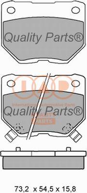 IAP QUALITY PARTS 704-15041 - Kit de plaquettes de frein, frein à disque cwaw.fr