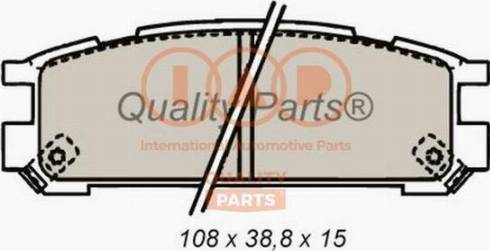 IAP QUALITY PARTS 704-15043X - Kit de plaquettes de frein, frein à disque cwaw.fr