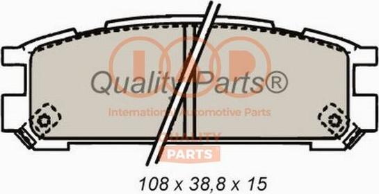 IAP QUALITY PARTS 704-15043 - Kit de plaquettes de frein, frein à disque cwaw.fr