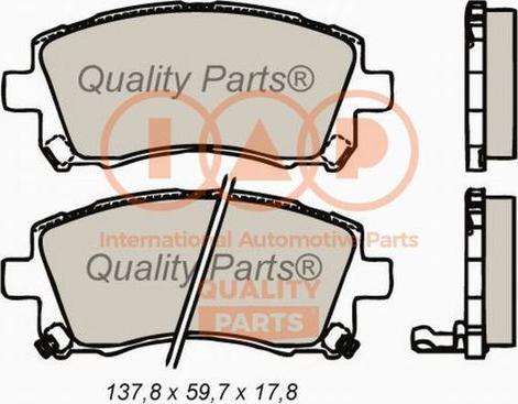 IAP QUALITY PARTS 704-15050P - Kit de plaquettes de frein, frein à disque cwaw.fr