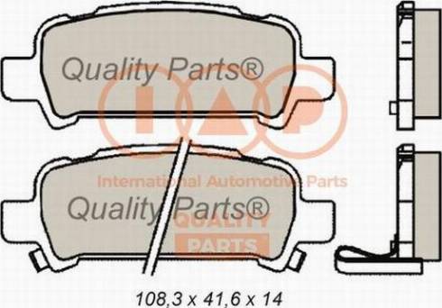 IAP QUALITY PARTS 704-15051X - Kit de plaquettes de frein, frein à disque cwaw.fr