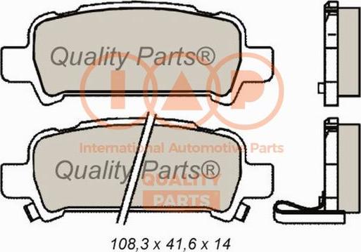 IAP QUALITY PARTS 704-15051 - Kit de plaquettes de frein, frein à disque cwaw.fr