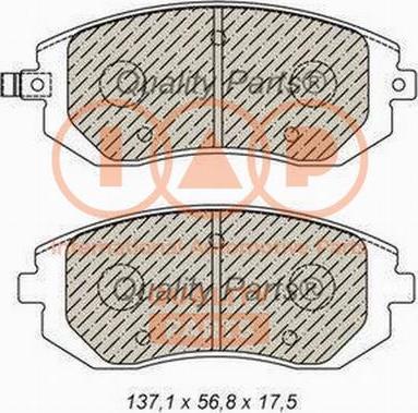 IAP QUALITY PARTS 704-15032P - Kit de plaquettes de frein, frein à disque cwaw.fr