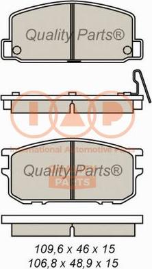 IAP QUALITY PARTS 704-15020 - Kit de plaquettes de frein, frein à disque cwaw.fr