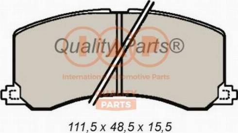 IAP QUALITY PARTS 704-16090X - Kit de plaquettes de frein, frein à disque cwaw.fr