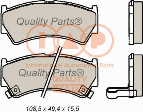 IAP QUALITY PARTS 704-16091 - Kit de plaquettes de frein, frein à disque cwaw.fr