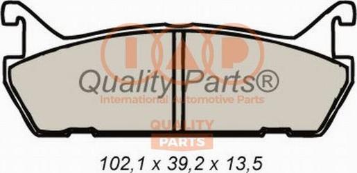 IAP QUALITY PARTS 704-16092 - Kit de plaquettes de frein, frein à disque cwaw.fr