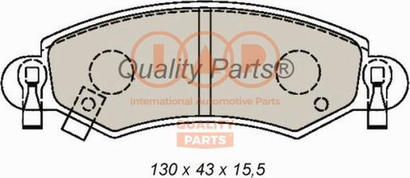 IAP QUALITY PARTS 704-16097X - Kit de plaquettes de frein, frein à disque cwaw.fr