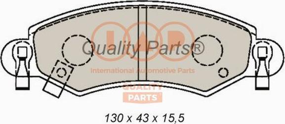 IAP QUALITY PARTS 704-16097 - Kit de plaquettes de frein, frein à disque cwaw.fr