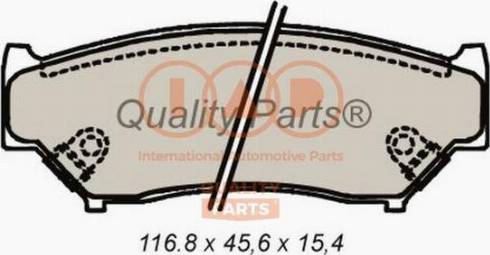 IAP QUALITY PARTS 704-16051X - Kit de plaquettes de frein, frein à disque cwaw.fr