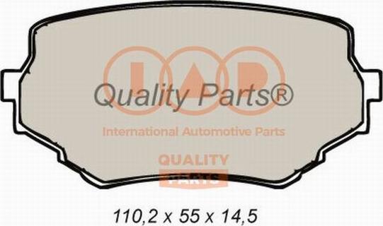 IAP QUALITY PARTS 704-16052 - Kit de plaquettes de frein, frein à disque cwaw.fr