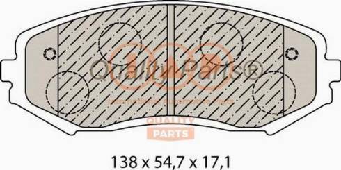 IAP QUALITY PARTS 704-16057X - Kit de plaquettes de frein, frein à disque cwaw.fr