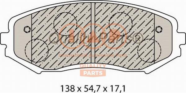 IAP QUALITY PARTS 704-16057 - Kit de plaquettes de frein, frein à disque cwaw.fr