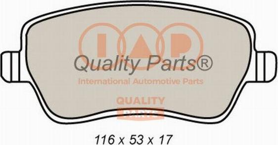 IAP QUALITY PARTS 704-16066 - Kit de plaquettes de frein, frein à disque cwaw.fr