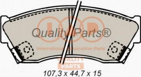 IAP QUALITY PARTS 704-16060X - Kit de plaquettes de frein, frein à disque cwaw.fr