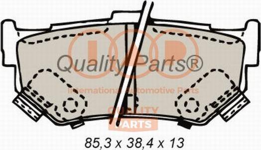 IAP QUALITY PARTS 704-16062 - Kit de plaquettes de frein, frein à disque cwaw.fr