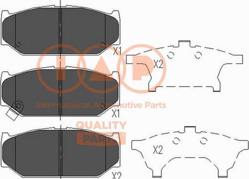 IAP QUALITY PARTS 704-16067X - Kit de plaquettes de frein, frein à disque cwaw.fr