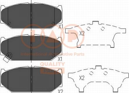 IAP QUALITY PARTS 704-16067 - Kit de plaquettes de frein, frein à disque cwaw.fr