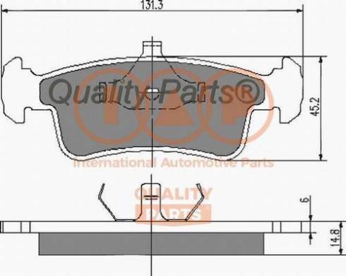 IAP QUALITY PARTS 704-16030X - Kit de plaquettes de frein, frein à disque cwaw.fr