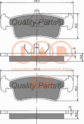 IAP QUALITY PARTS 704-16030 - Kit de plaquettes de frein, frein à disque cwaw.fr