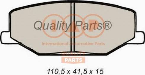 IAP QUALITY PARTS 704-16020X - Kit de plaquettes de frein, frein à disque cwaw.fr