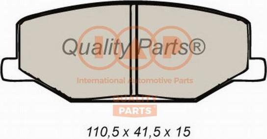 IAP QUALITY PARTS 704-16020 - Kit de plaquettes de frein, frein à disque cwaw.fr