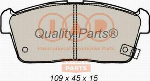 IAP QUALITY PARTS 704-16076X - Kit de plaquettes de frein, frein à disque cwaw.fr