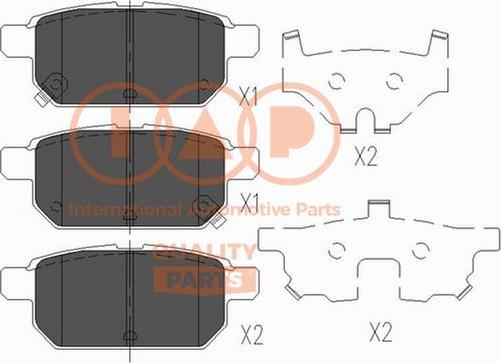 IAP QUALITY PARTS 704-16102X - Kit de plaquettes de frein, frein à disque cwaw.fr