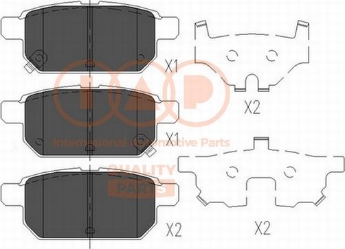 IAP QUALITY PARTS 704-16102 - Kit de plaquettes de frein, frein à disque cwaw.fr