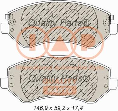 IAP QUALITY PARTS 704-10046 - Kit de plaquettes de frein, frein à disque cwaw.fr