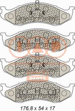 IAP QUALITY PARTS 704-10040 - Kit de plaquettes de frein, frein à disque cwaw.fr