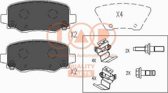 IAP QUALITY PARTS 704-10054 - Kit de plaquettes de frein, frein à disque cwaw.fr