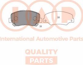 IAP QUALITY PARTS 704-10055X - Kit de plaquettes de frein, frein à disque cwaw.fr