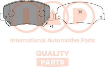 IAP QUALITY PARTS 704-10055 - Kit de plaquettes de frein, frein à disque cwaw.fr