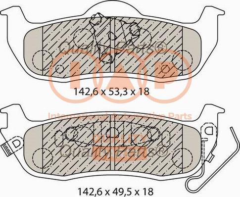 IAP QUALITY PARTS 704-10050X - Kit de plaquettes de frein, frein à disque cwaw.fr