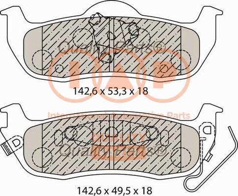 IAP QUALITY PARTS 704-10050 - Kit de plaquettes de frein, frein à disque cwaw.fr