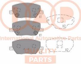 IAP QUALITY PARTS 704-10080X - Kit de plaquettes de frein, frein à disque cwaw.fr