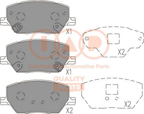 IAP QUALITY PARTS 704-10080 - Kit de plaquettes de frein, frein à disque cwaw.fr