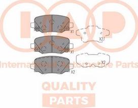 IAP QUALITY PARTS 704-10081P - Kit de plaquettes de frein, frein à disque cwaw.fr