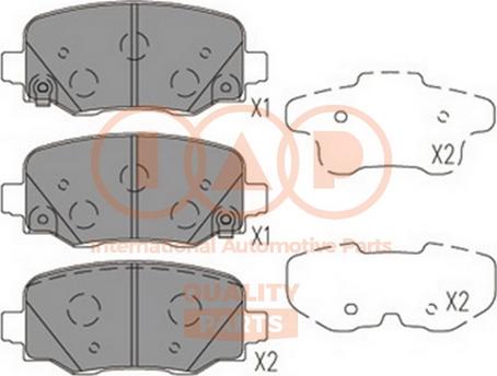 IAP QUALITY PARTS 704-10081 - Kit de plaquettes de frein, frein à disque cwaw.fr