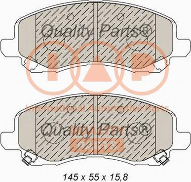 IAP QUALITY PARTS 704-10070 - Kit de plaquettes de frein, frein à disque cwaw.fr