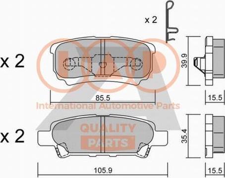 IAP QUALITY PARTS 704-10071P - Kit de plaquettes de frein, frein à disque cwaw.fr