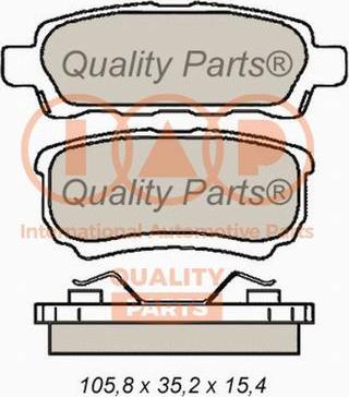 IAP QUALITY PARTS 704-10071X - Kit de plaquettes de frein, frein à disque cwaw.fr