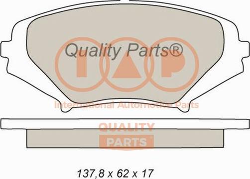 IAP QUALITY PARTS 704-11040 - Kit de plaquettes de frein, frein à disque cwaw.fr