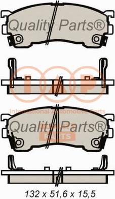 IAP QUALITY PARTS 704-11054 - Kit de plaquettes de frein, frein à disque cwaw.fr